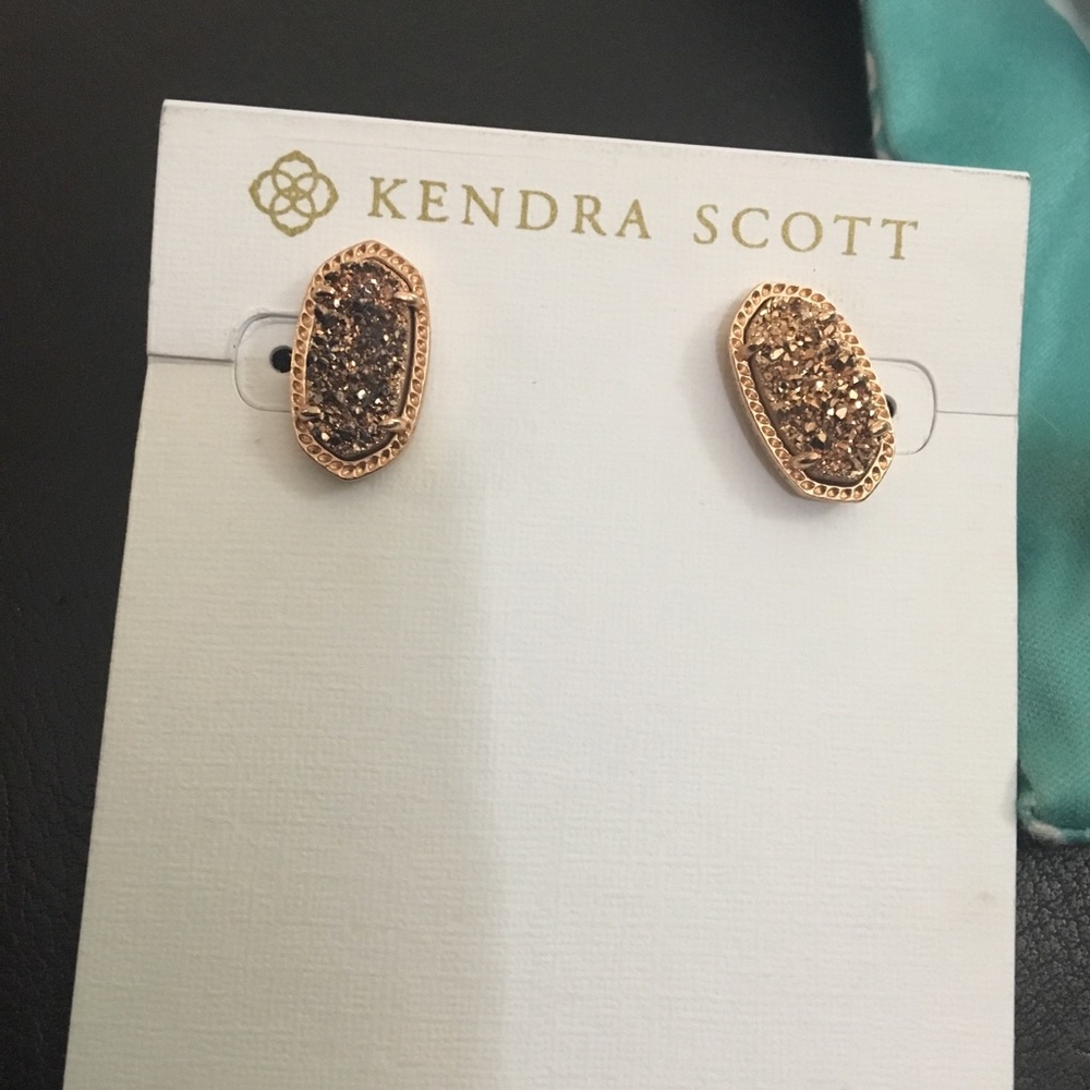 Kendra Scott Rose gold druzy Ellie - Picture 5 of 5